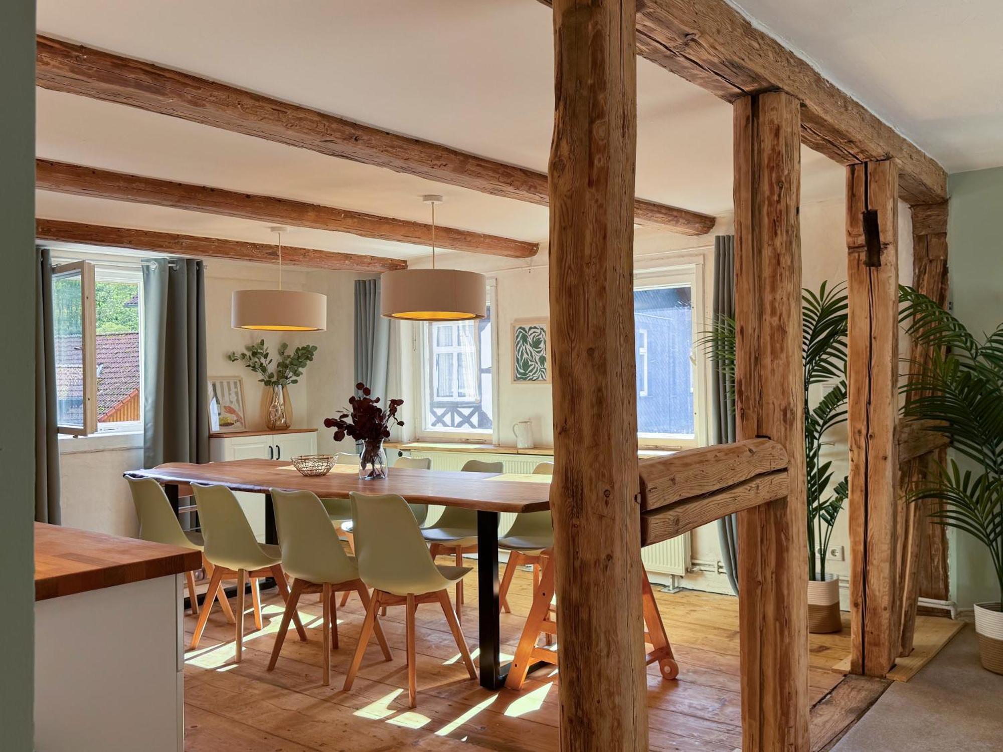 Haus Ludwig - Saniertes Fachwerkhaus Im Harz - 12 Personen Villa ทาเลอ ภายนอก รูปภาพ
